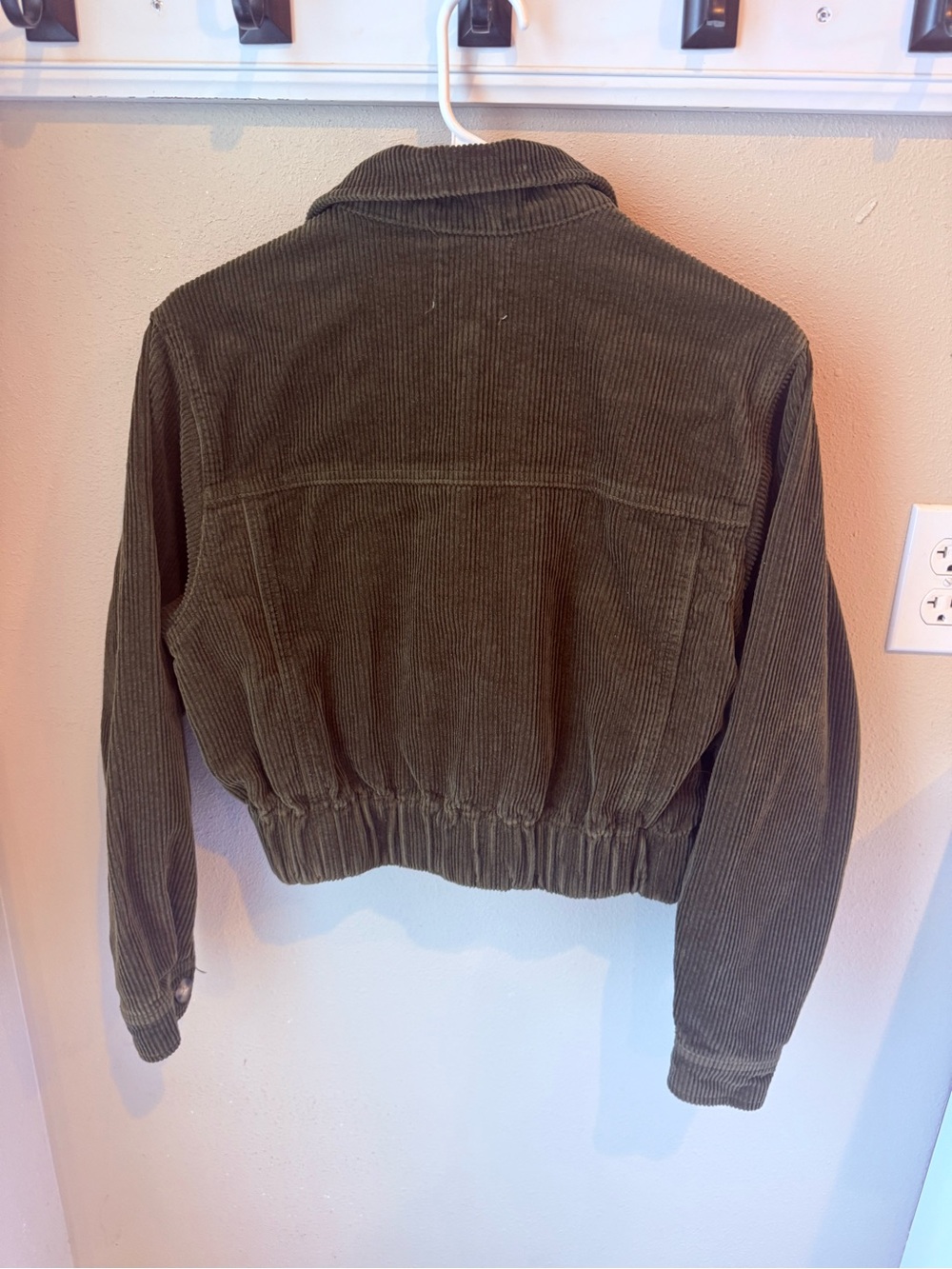 Anthropologie/tgla Olive Green Corduroy Button-Up Jacket - Picture 6 of 8
